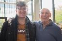 Rod Neander, from Canada (right), meets stem cell donor Tom Marshall, from Sheffield (PA)