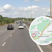 Part of major south Essex road CLOSED with long delays after breakdown