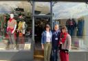 New - Assistant shop manager Wendy Duncan, head of trading Mark Davies, and shop manager Nicole Handley outside the boutique