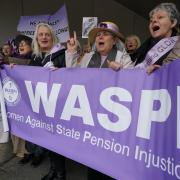 Campaigning - A Women Against State Pension Inequality protest