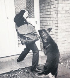 He must be barking - a postman is left startled by a dog