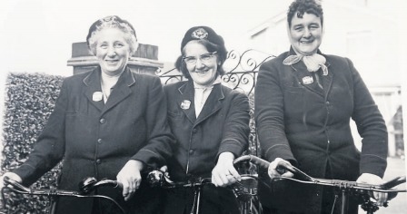 Smart ladies - Grace Bishop, Francis Lines and Lilly Simpson were the popular village postwomen of Great Wakering in 1970