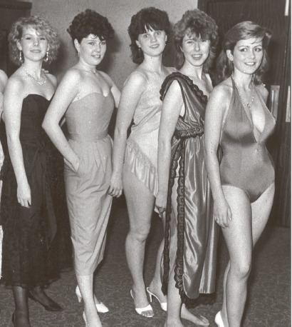 Dressed to impress - ladies at a fashion show held for UNICEF on Canvey in 1985