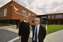 Ready for class – John Duprey, headteacher, and Stephen Lay, of Southend Adult Community College