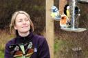Ready and waiting - The RSPB's Fiona Hazleton will be doing her bit for the Big Garden Birdwatch