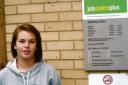 Job hunt - Basildon teenager Toni Argent left college three months ago. Still without work, she signed on for the first time yesterday