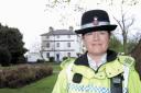 On the beat - PCSO Linda Werrett on patrol in Chalkwell Park, off London Road, Chalkwell