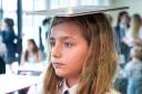 Practising posture – Casey Walsh is in Year 8 of Colchester Academy