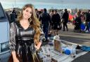Stacey Solomon was spotted at a car boot sale in Essex over the bank holiday