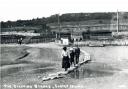 Vintage crossing - An old photograph of the stepping stones at Canvey Island, probably taken in the early 1900s