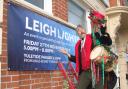 Cyril Mistletoe, Victorian Lamplighter, celebrating the launch of the Leigh Lights, 2015