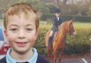 Harry Raffan, nine, says pony riding is one of the things he loves most