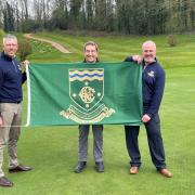 100 years - Scott Clark, general manager, Graham Burroughs, PGA Club Professional, and Andy Harding, Course Manager