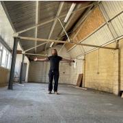 Andy Downes - in the empty space before he began work on it