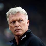 West Ham United manager David Moyes looks on during the Premier League match at the London Stadium. Picture date: Sunday May 1, 2022.