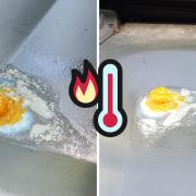 Is it hot enough to fry an egg on a car bonnet? South Essex man tests it out