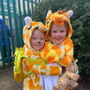 Abbi Ranger sent in this photo of Emmi and her fiend Millie dressed as animals from Noah's Ark