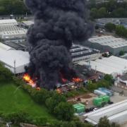 Live updates as crews tackle huge industrial unit blaze in Eastwood