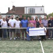 Cheque presentation - from Southend Lawn Tennis Club