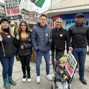 Protestors of all ages marched on Southend High Street to call for a ceasefire between Israel and Palestine.