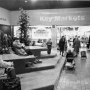 A look inside the centre in 1979. Key Markets was the main supermarket at the complex in the beginning