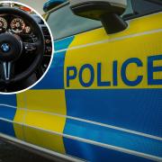 Appeal – police say the BMW, which was being driven by a black man wearing a hi-vis vest, did not stop during a pursuit on Wednesday