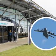 WATCH: 'Mini airshow' as large RAF aircraft flies into Southend Airport