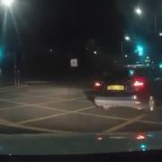 Shock - the car turning right before going the wrong way around the roundabout