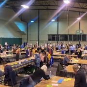 Polls - Southend Council's election count on Thursday evening