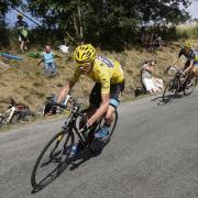Chris Froome in the famous Yellow Jersey