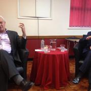 In or out? - Lord Ashdown (left) with Daniel Hannan MEP.