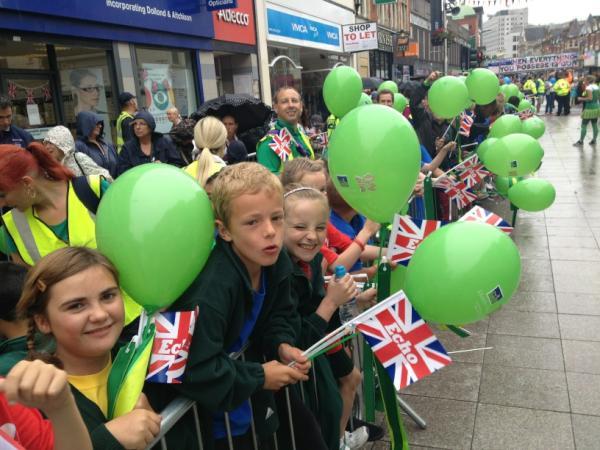Party atmosphere in Southend High Street