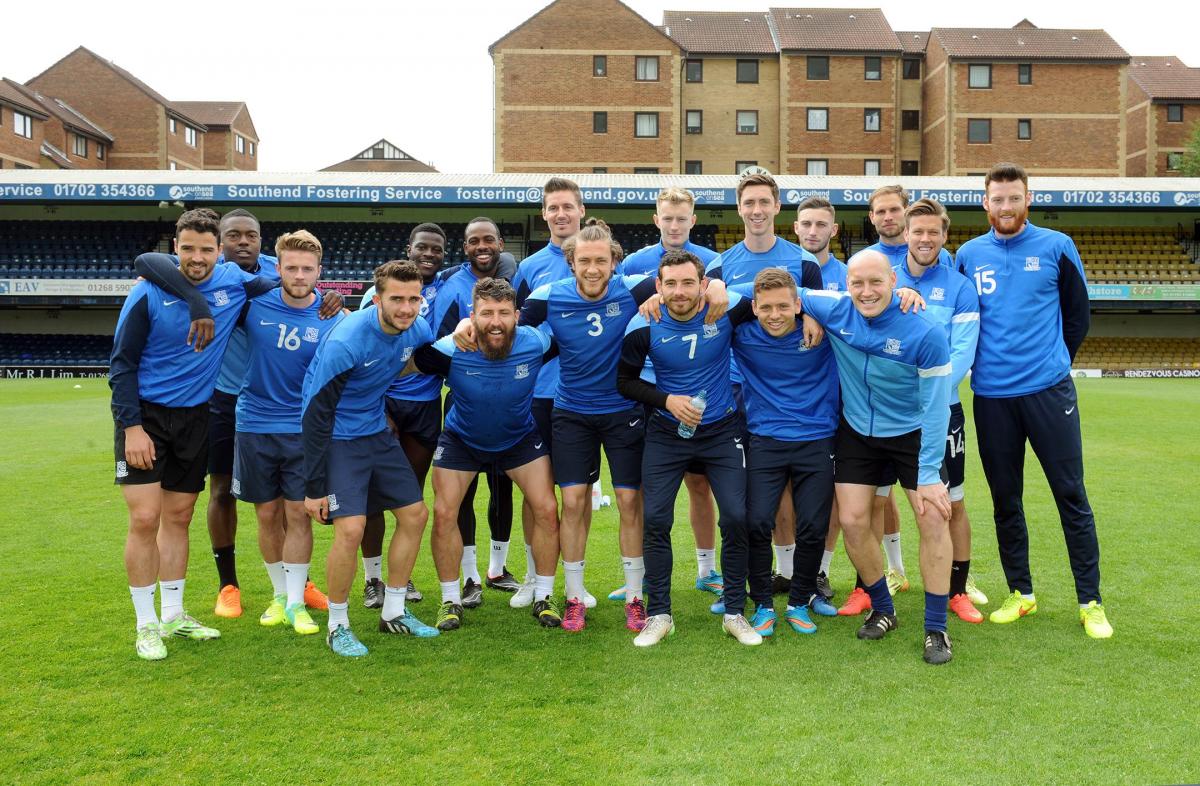 Blues players before the big game v  Stevenage