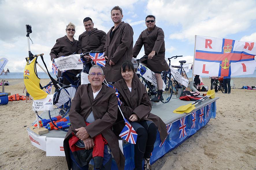 21/06/15, Canvey Rotary club's raft race at Thorney Bay beach