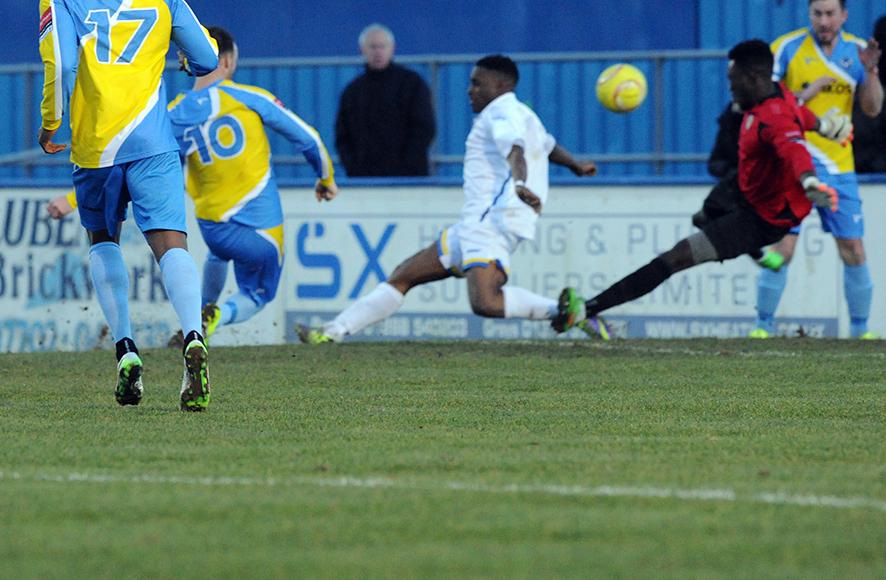 Canvey's goal scored by Martin Touhy