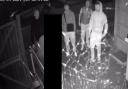 Officers are continuing to investigate and appealing for the public’s help to identify these four men