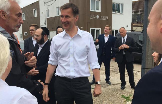 On the island - Jeremy Hunt visited Canvey when he was campaigning for the Tory leadership in 2019