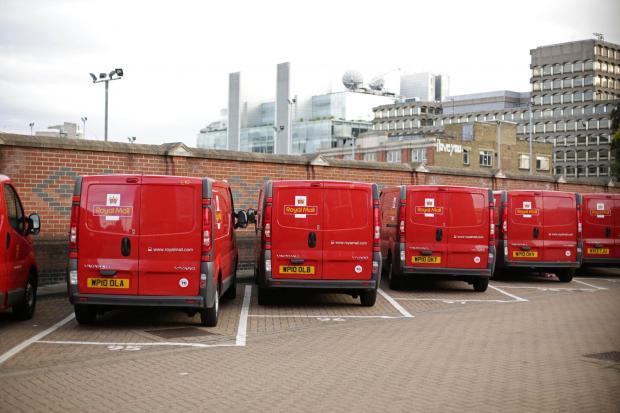 Echo: Royal Mail vans at depot