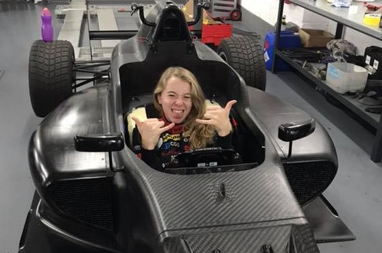 Testing - Emily Linscott in the F3 car at Donington Park