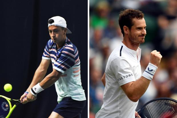 Given his backing - Ryan Peniston (left) feels Adny Murray will be a dark horse at the US Open