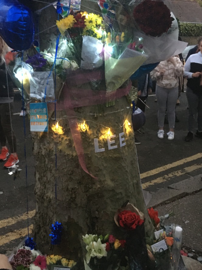 Memorial - Lees vigil in Cromer Road