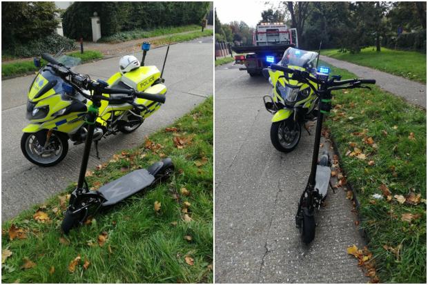 Echo: This e-scooter was seized by police after being ridden dangerously on the road