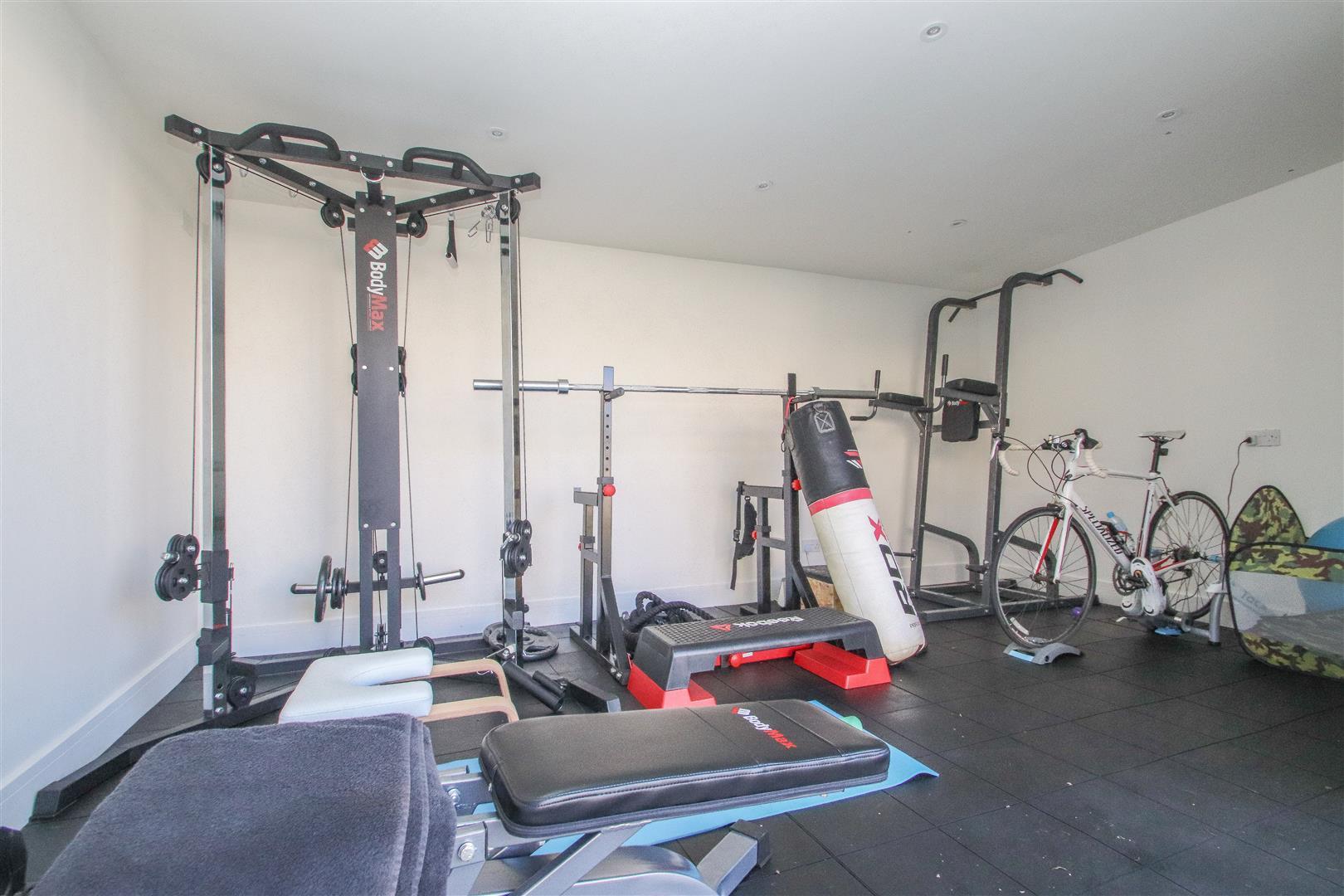 Time to workout - the annex contains a home gym