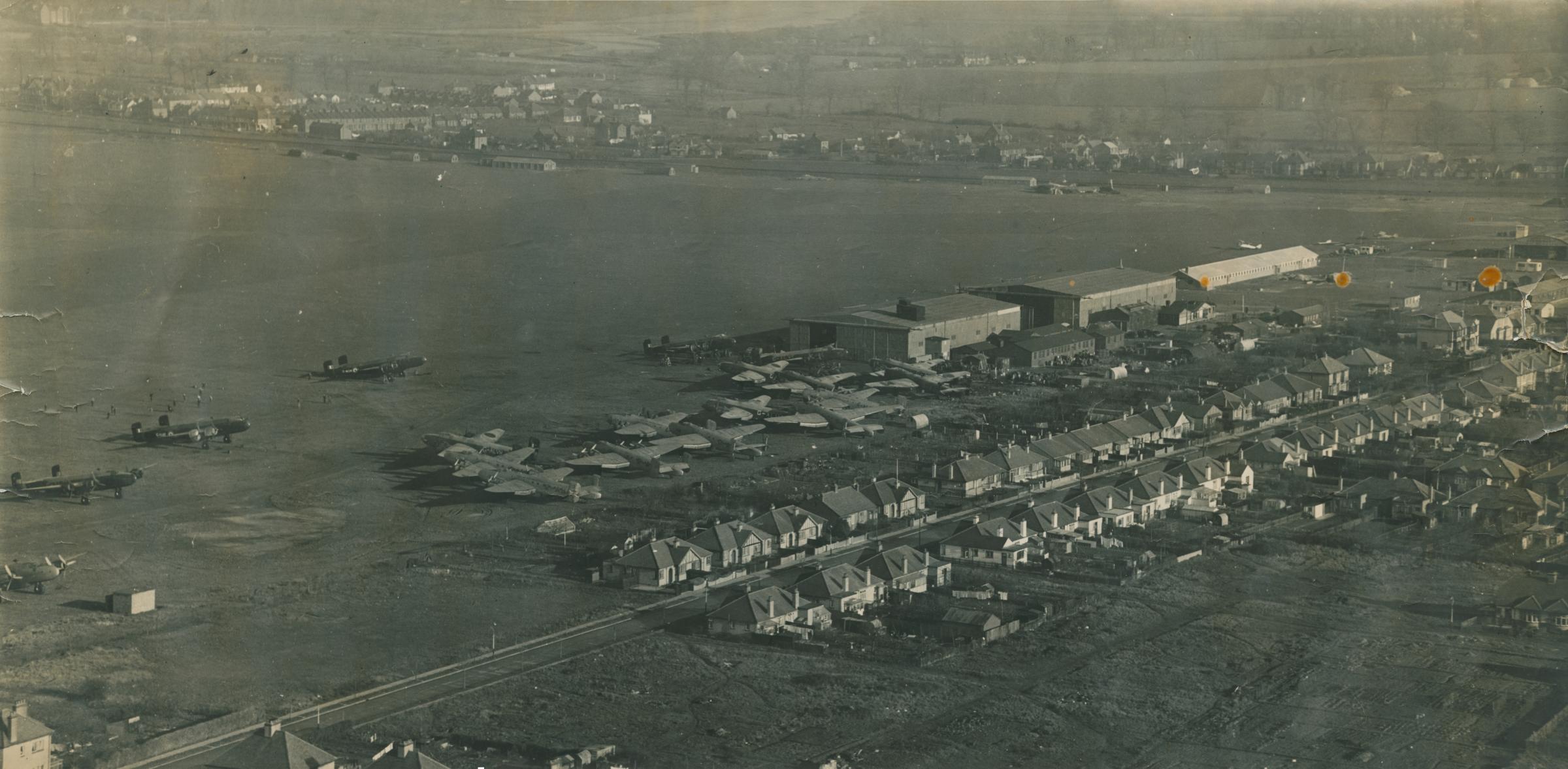 From yesteryear - how Southend Airport looked from the skies back in 1949
