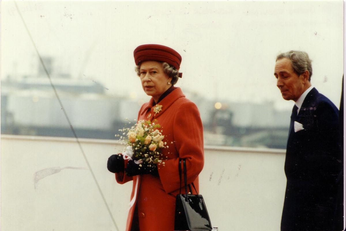 Royal approval - The Queen was on hand to open the bridge on October 31, 1991