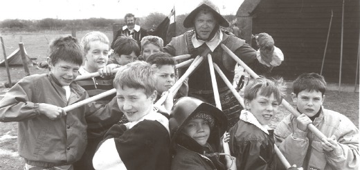 Costume capers - school pupils bring some historic moments to life in March 1990