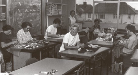 Getting stuck in - an evening class held at Shoebury High School in the 1970s