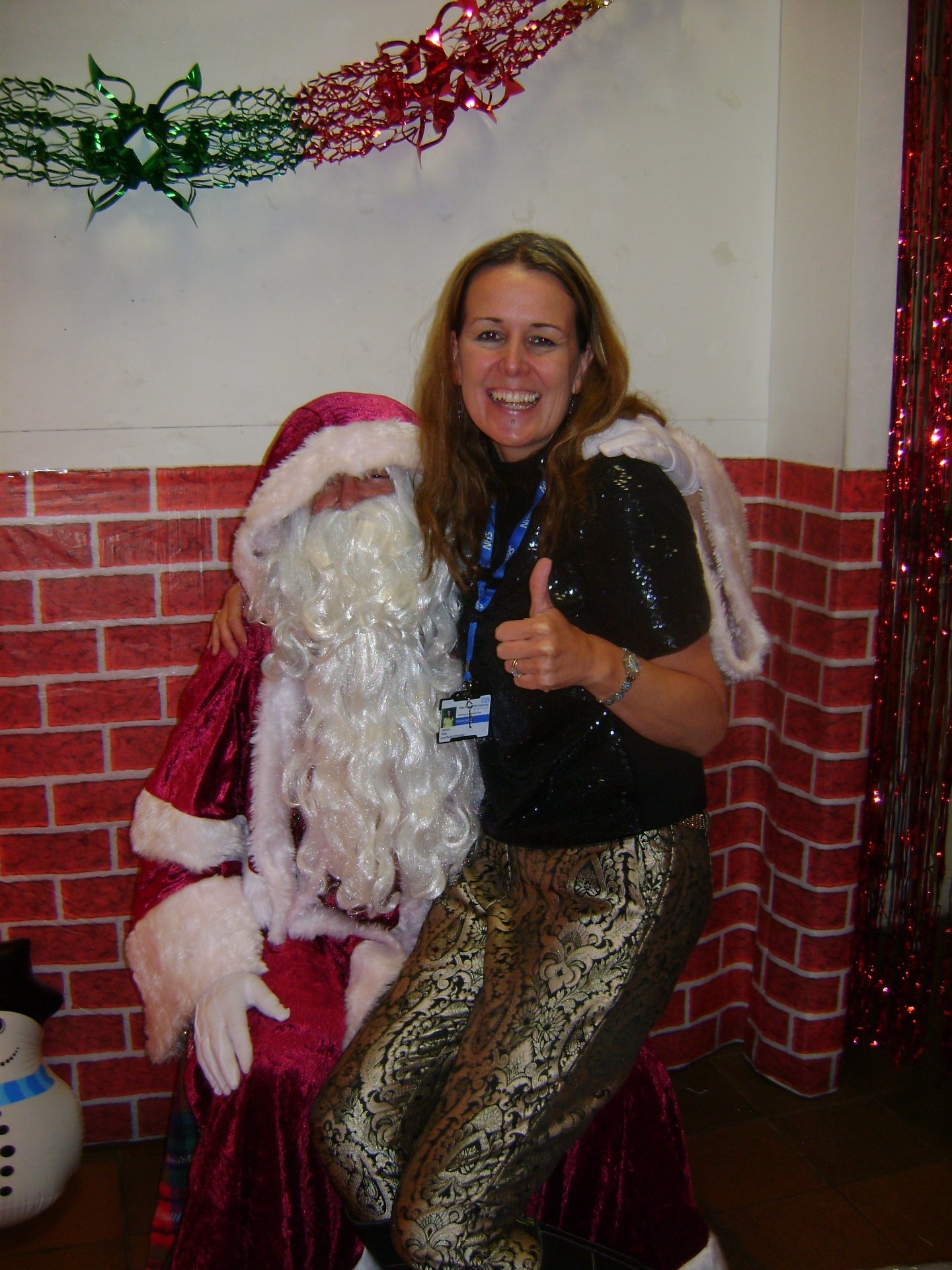 Jo with Father Christmas 2018