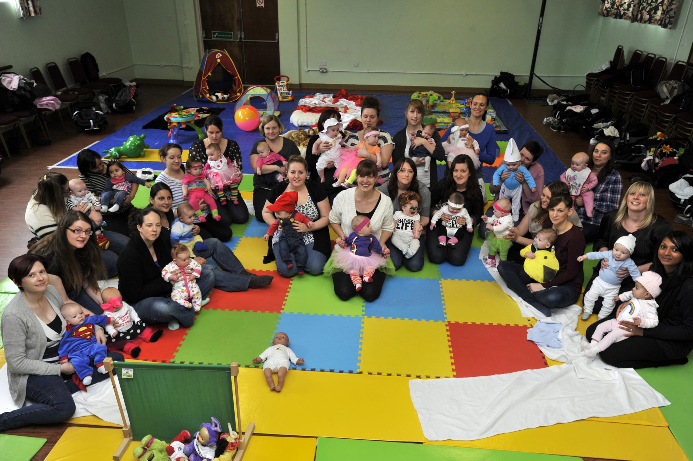 Childs play - 20 babies and toddlers were dressed at a frundraiser held at Hadleigh Methodist Church Hall in 2013