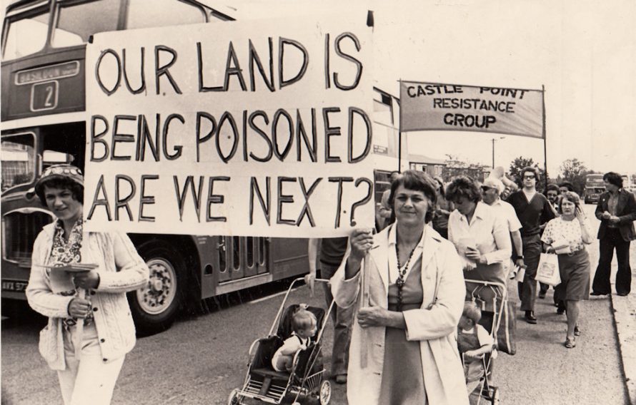 Seeking answers - a demonstration by the Castle Point Resistance Group in June 1975